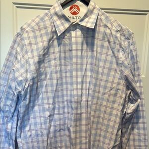 Tommy Hilfiger Men's Purple Checkered Shirt